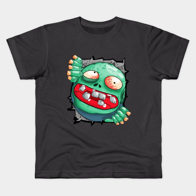 05 Zombie Apocalypse Kids T-Shirt by ChuyDoesArt